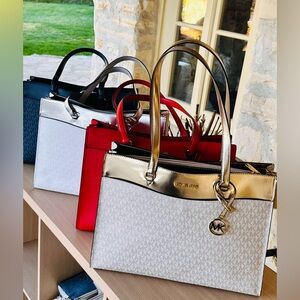 Michael Kors Navy Blue Tote Bag
